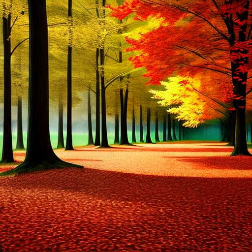 Autumn Leaves Canopy Midjourney Prompt | Create Your Own Fall Masterpiece - Socialdraft