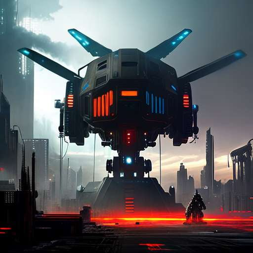 "Urban Decay Cyberdrone" - Midjourney Prompt for Custom Image Generation - Socialdraft