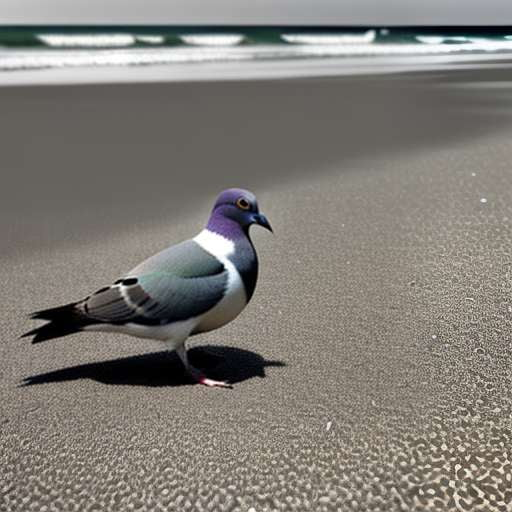 Beach Pigeon Pose Midjourney Prompt for Yoga and Meditation Art Inspiration - Socialdraft
