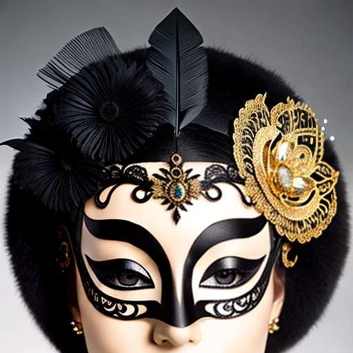 Venetian Feather Mask Midjourney: Create Your Own Masquerade Masterpiece - Socialdraft