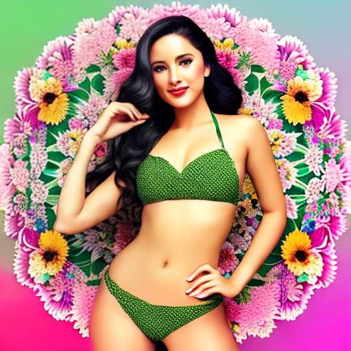 Retro Floral Bikini Creator - Midjourney Image Generation - Socialdraft