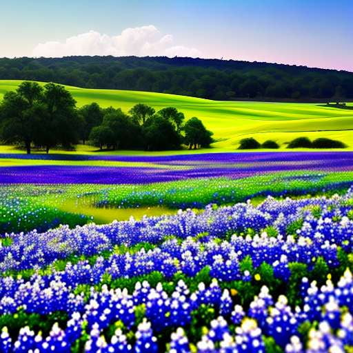 Bluebonnet Meadow Midjourney Prompt: Create Your Own Texas Wildflower Masterpiece - Socialdraft