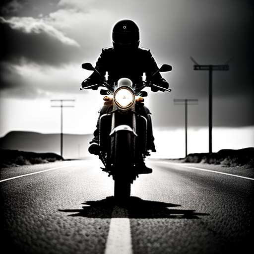 "Motorcycle Portrait" Midjourney Prompt - Create Your Own Custom Motorcycle Art Pieces - Socialdraft