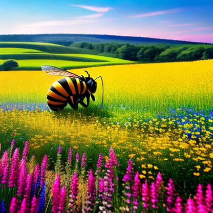 Giant Bee Midjourney: Create Your Own Custom Bee Art - Socialdraft