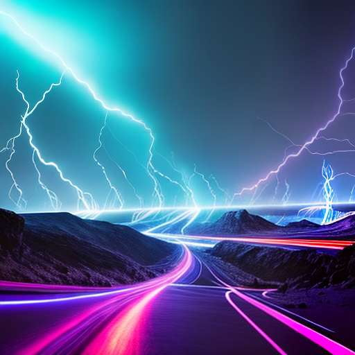 Hypnotic Lightning Bolts Midjourney Image Generator - Socialdraft