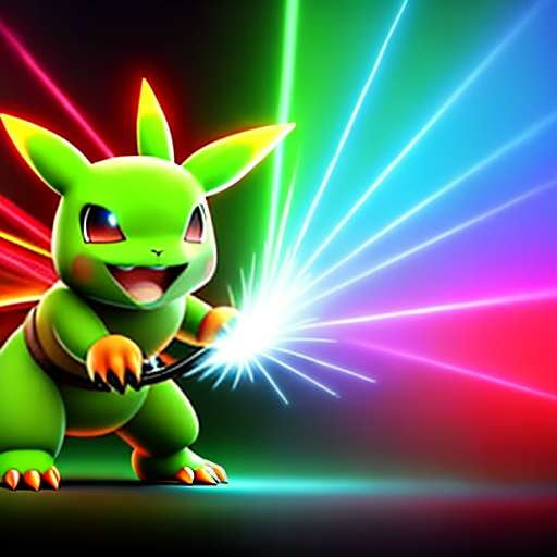 "Battle of the Pokémons: Venusaur vs Electric type” Midjourney Prompt - Socialdraft