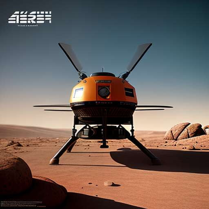 Ingenuity Mars Helicopter-Inspired Space Illustration Midjourney Prompt - Socialdraft