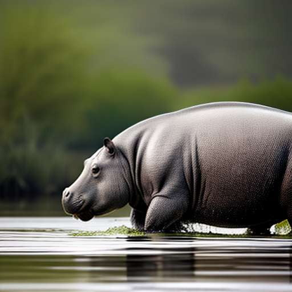 Hippopotamus Sketch Midjourney: Unique Animal Art Prompt - Socialdraft