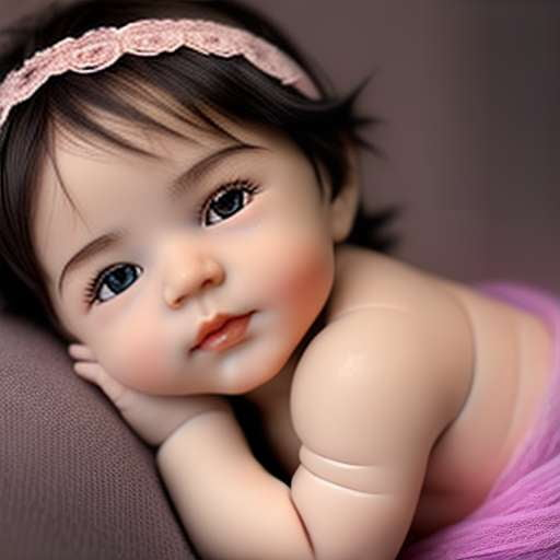 "Customizable Newborn Baby Doll Portrait Midjourney Prompt" - Socialdraft