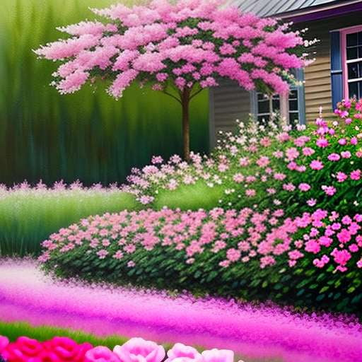 "Pink Garden" Text-to-Image Midjourney Prompt for Custom Creations - Socialdraft