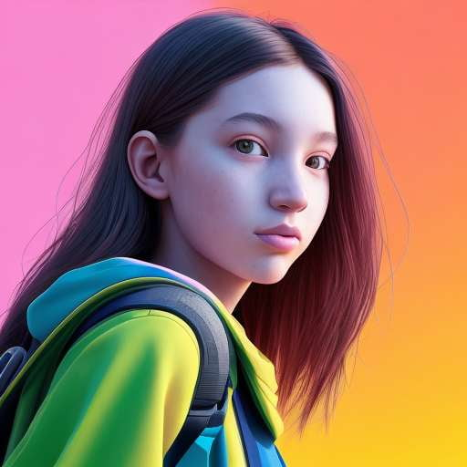 Colorful Girl Portraits - Midjourney Prompt Collection - Socialdraft