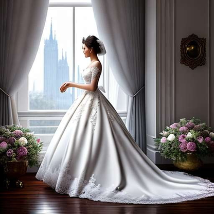 Elegant Bridal Portrait: Customizable Midjourney Prompt for Stunning Wedding Art - Socialdraft