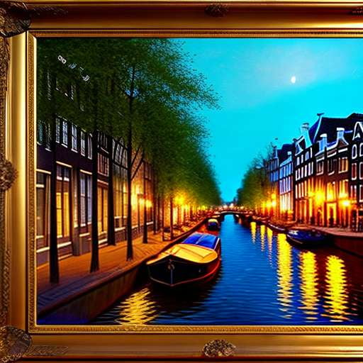 Amsterdam Canal Midjourney Art Prompt - Socialdraft