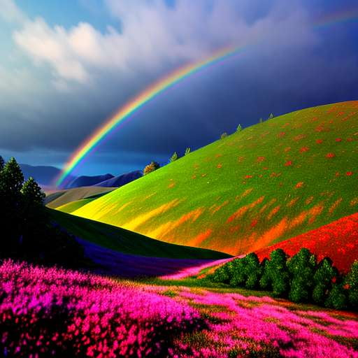 Rainbow Skies: Customizable Midjourney Image Prompt - Socialdraft