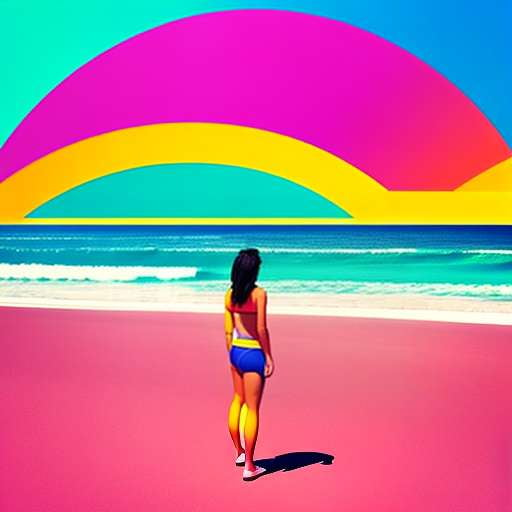 Rainbow Stripe Bikini Creator - Midjourney Prompt for Custom Swimwear Design - Socialdraft