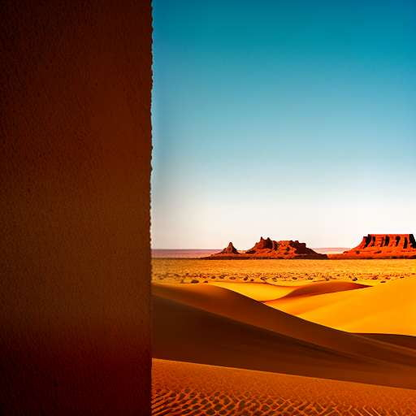 Futuristic Desert Mirage - Midjourney Art Prompt - Socialdraft