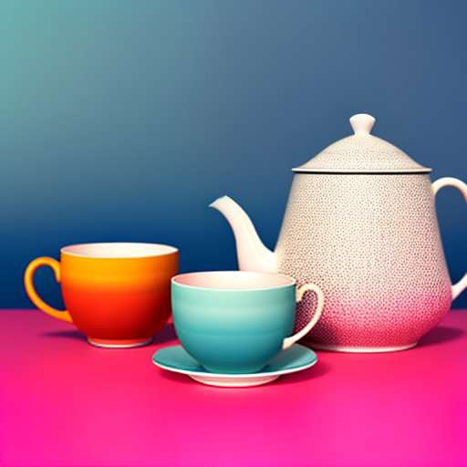 Animal Teapot and Cup Midjourney Prompt - Quirky Still Life Image Generation - Socialdraft