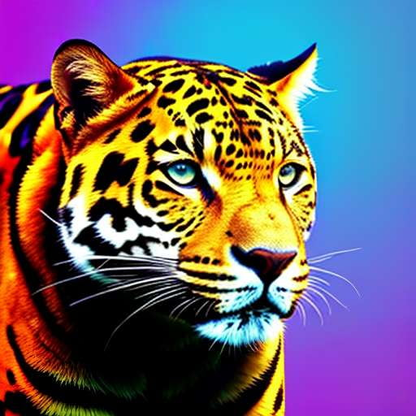 Jaguar in Psychedelic Night Sky Midjourney Prompt - Socialdraft