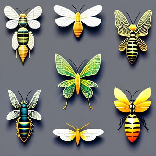 Insect Gouache Illustration Midjourney Prompts – Customizable Bug Art - Socialdraft