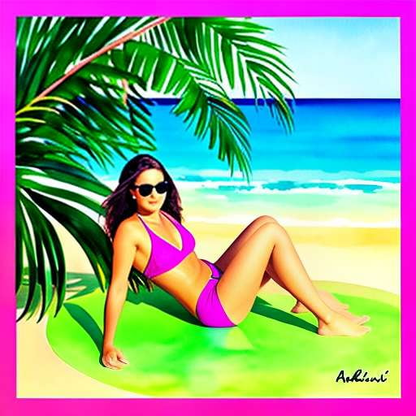 Tropic Bliss: Custom Bold Bikini Design Midjourney Prompt - Socialdraft