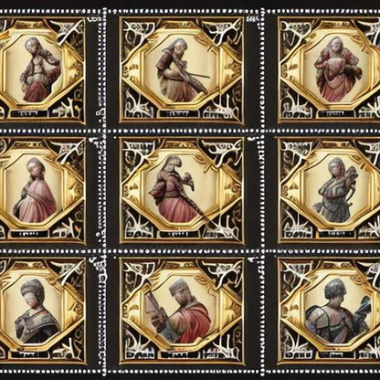 Renaissance Hero Stamp Set for DIY Crafts and Collage Projects - Socialdraft