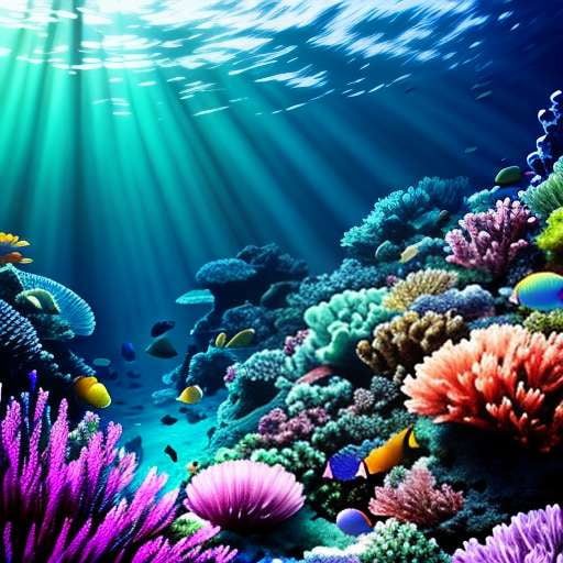"Oceanic Dream" Midjourney Underwater Light Show Prompt - Socialdraft