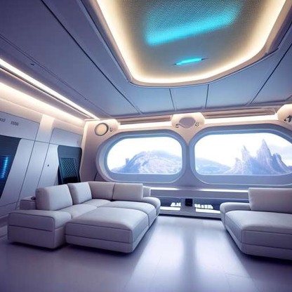 Midjourney Spaceship Living Rooms - Create Your Own Extraterrestrial Home Design - Socialdraft