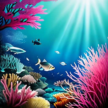 "Deep Sea Adventure" Scuba Dive Midjourney Prompt - Socialdraft