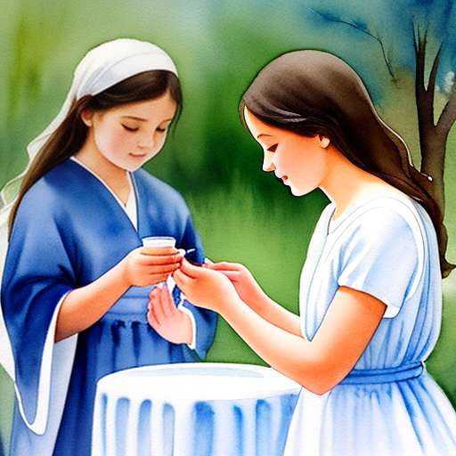 "Blessed Beginnings" - Custom Midjourney Baby Baptism Prompt - Socialdraft