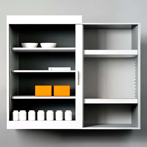 Customizable Medicine Cabinet Midjourney Prompt with Shelves - Socialdraft