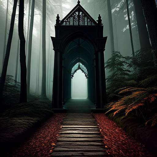 Shadowy Forest - Customizable Midjourney Prompt for Stunning Nature Scenes - Socialdraft