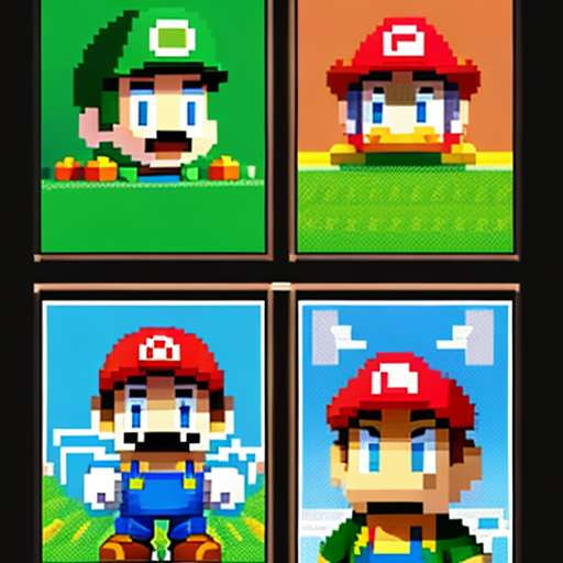 Pixel Art Posters - Bold and Colorful Wall Decor for Your Home or Office - Socialdraft