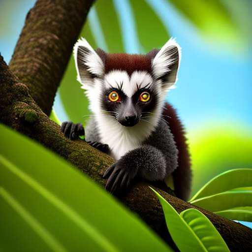 Rainforest Lemur Midjourney Image Prompt - Socialdraft
