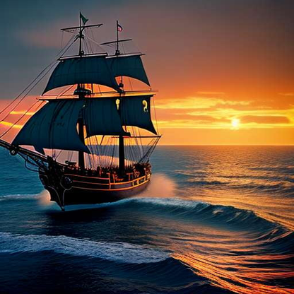 Corsair Adventure: Midjourney Pirate Ship Prompt - Socialdraft