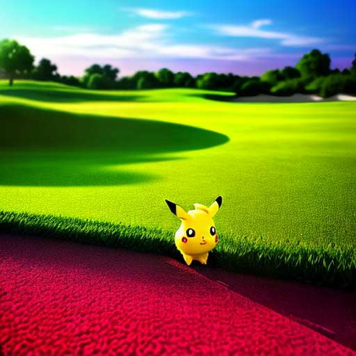 "Pikachu Golf Pro" Midjourney Prompt - Socialdraft