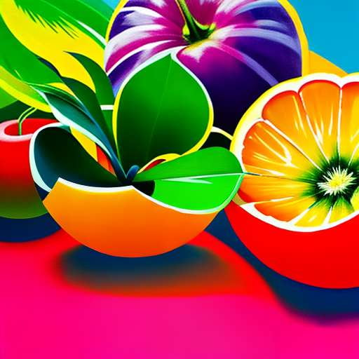 Tropical Fruit Still Life - Midjourney Image Prompt Shop - Socialdraft