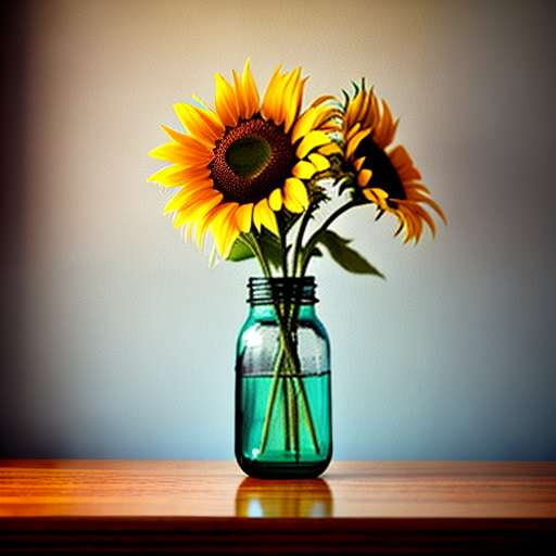 Vintage Sunflower Midjourney Prompt - Create Your Own Custom Sunflower Painting - Socialdraft