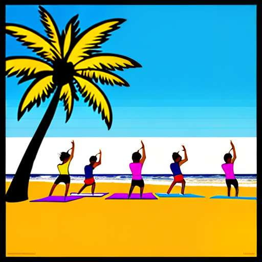Beach Party Yoga Prompt Kit: Create Stunning Midjourney Yoga Images - Socialdraft