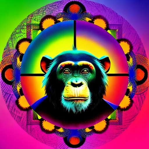 Midjourney Mandala Chimpanzee in Jungle Prompt - Socialdraft