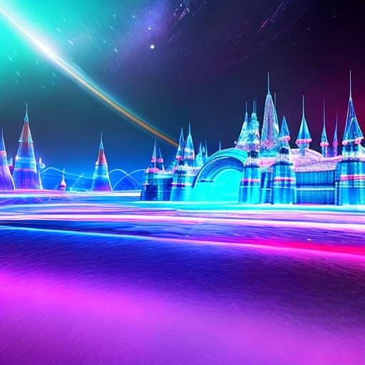 "Create Your Own Ice Palace Hologram with Midjourney Prompt" - Socialdraft