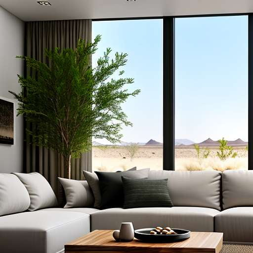Desert Oasis Living Room Midjourney Prompt - Socialdraft