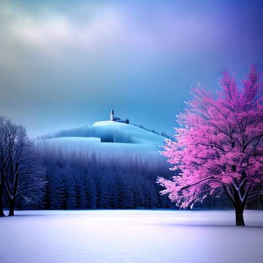Dreamy Snowy Landscape Midjourney Prompt - Customizable Winter Art Creation - Socialdraft