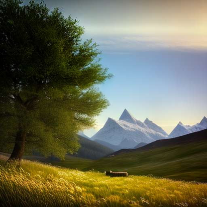 "Customizable Midjourney Mountain Landscape Portrait Prompt" - Socialdraft