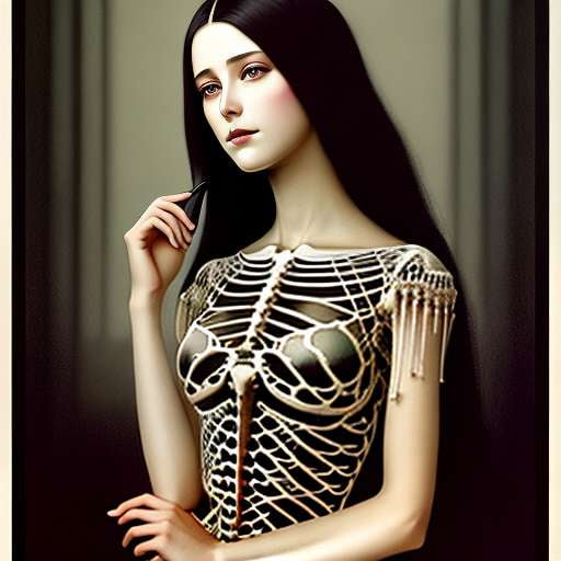 Human Skeleton Midjourney Sketch Prompt for Unique Art and Halloween Decorations - Socialdraft