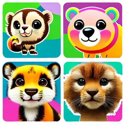 Little Explorer Zoo Animal Sticker Designs | Midjourney Prompts - Socialdraft