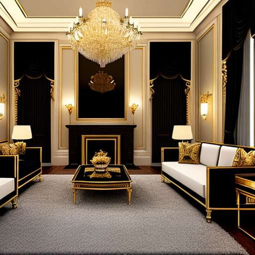 "Regal Hollywood" Midjourney Prompts for Luxe Home Decor - Socialdraft