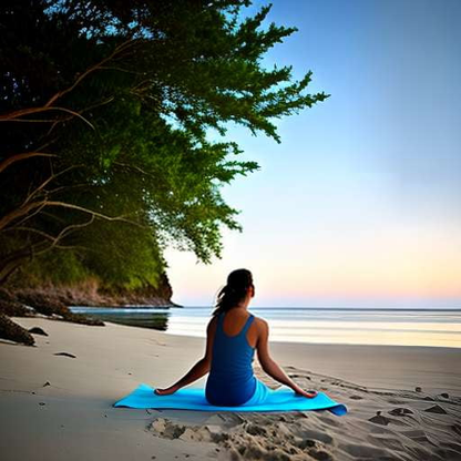Seaside Yoga Midjourney Prompt for Custom Image Generation - Socialdraft