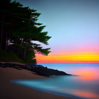 Ocean Sunset Midjourney Prompts - Unique Customizable Image Generation - Socialdraft