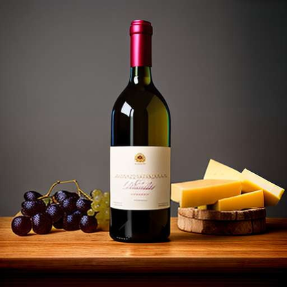 "Artistic Wine and Cheese Still Life Midjourney Prompt" - Socialdraft