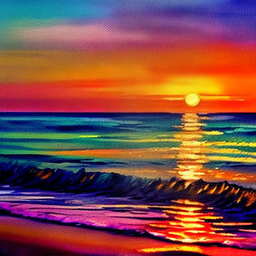 Rainbow Sunset Midjourney Prompt - Create Your Own Colorful Landscape - Socialdraft